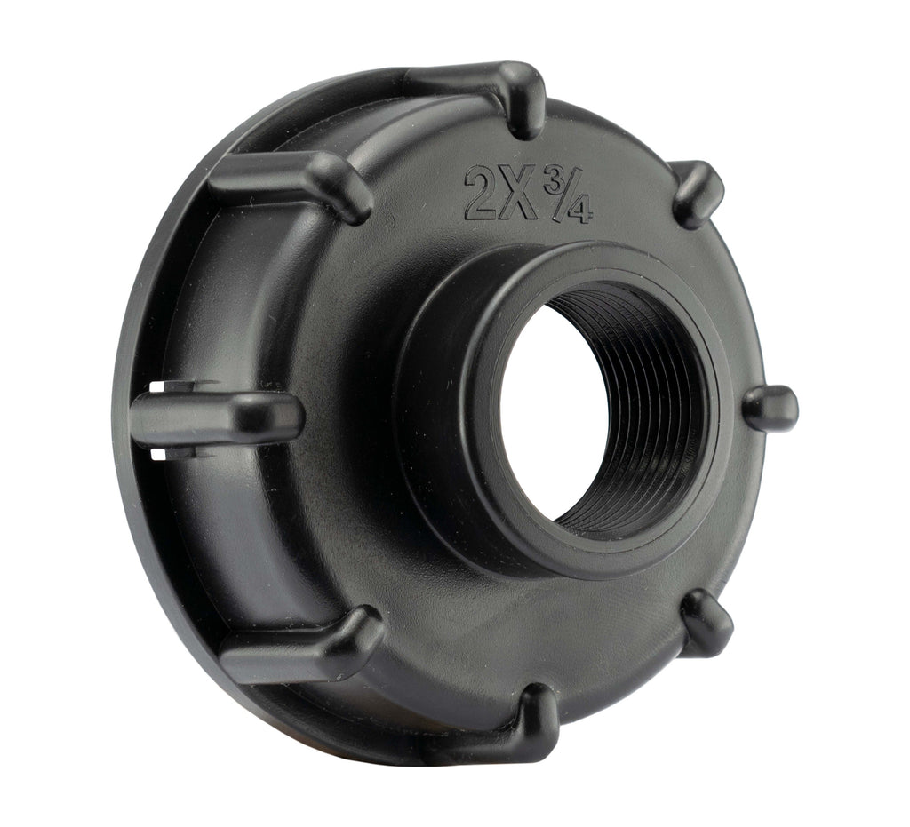 IBC 2 S60X6 Cap with Large Plastic Valve and MDPE Tee 20mm for Hose Pipe Fitting