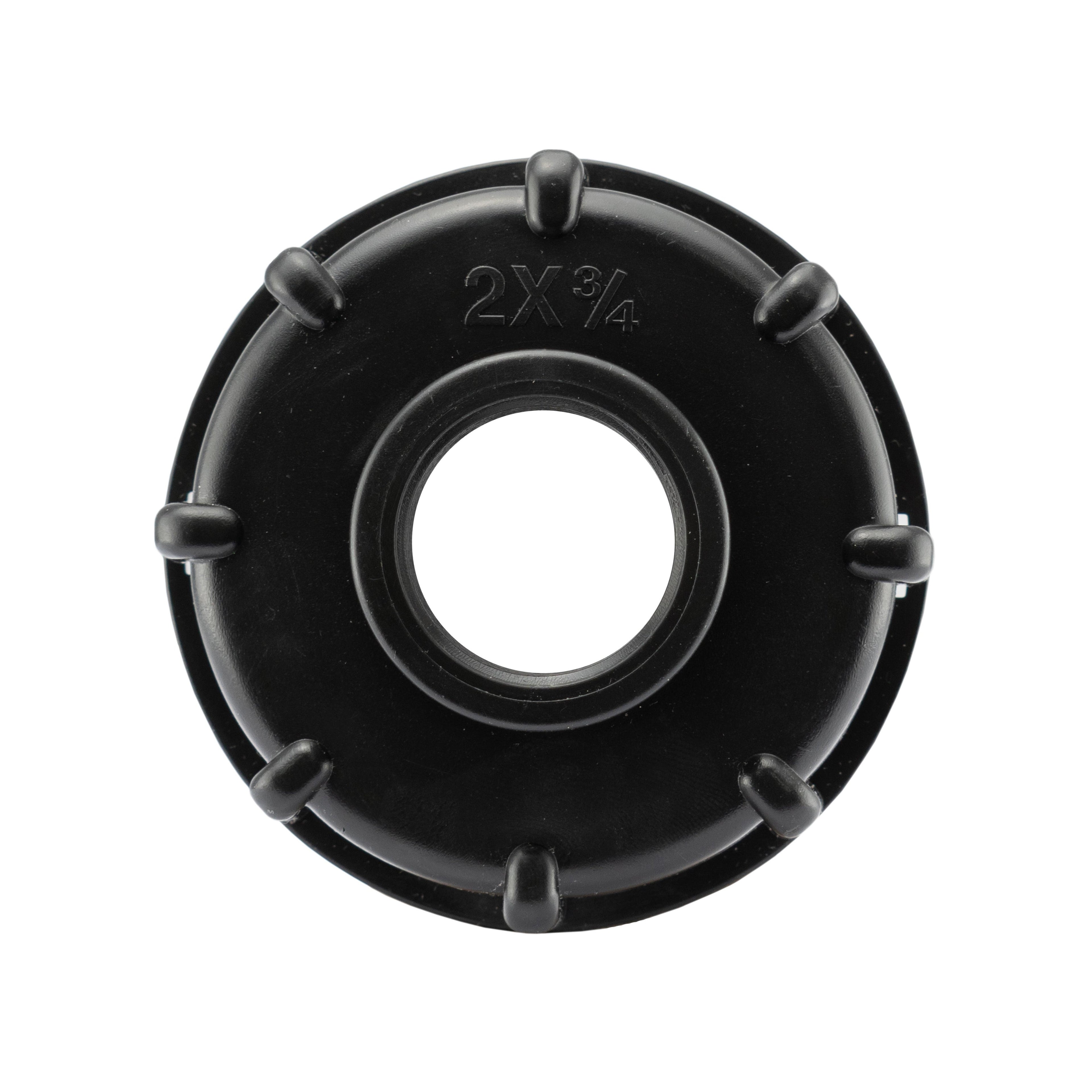 IBC 2 S60X6 Cap with Large Plastic Valve and MDPE Tee 20mm for Hose Pipe Fitting