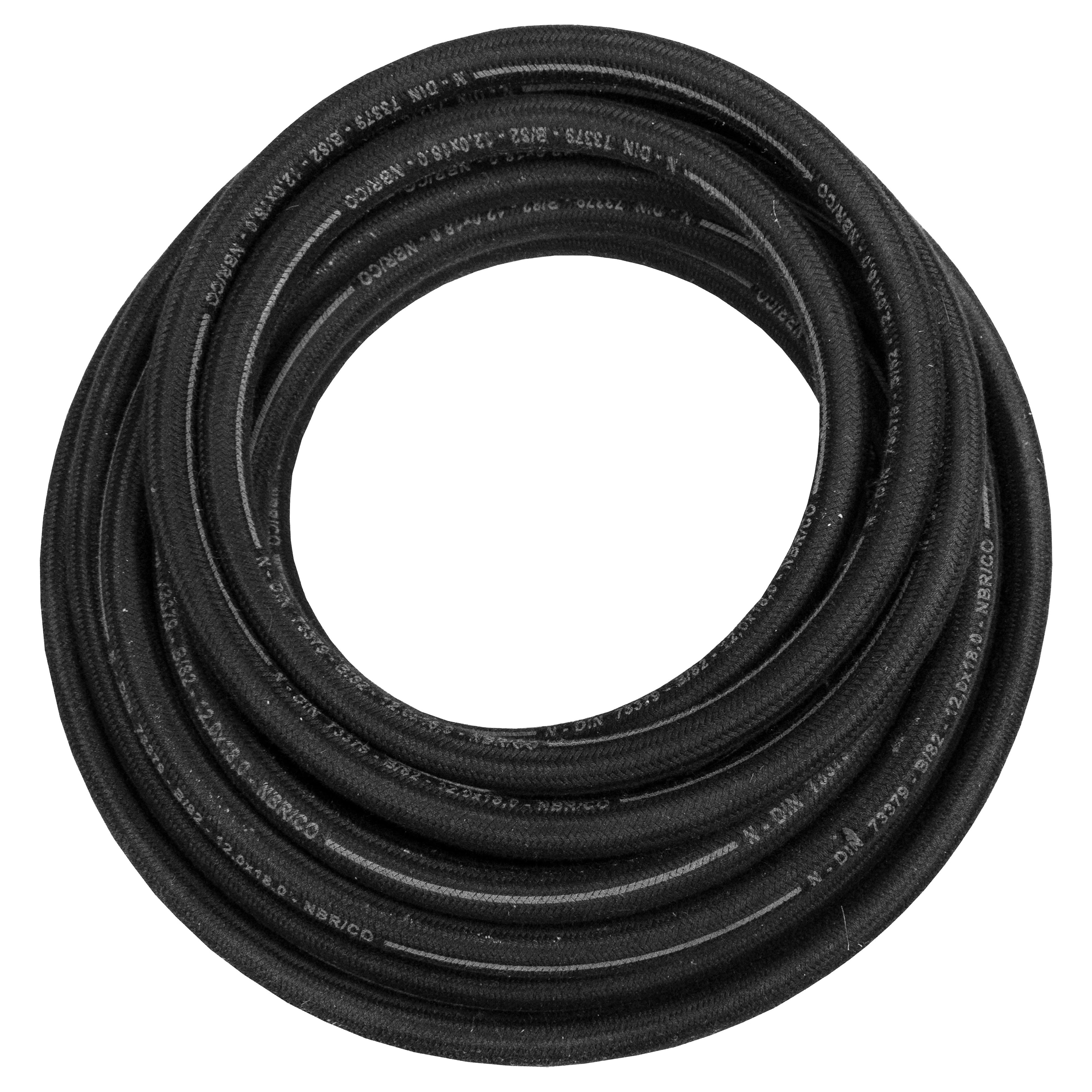 9mm Braided Jacket Rubber Fuel Hose, DIN 73379 (B)