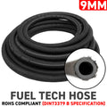 9mm Braided Jacket Rubber Fuel Hose, DIN 73379 (B)