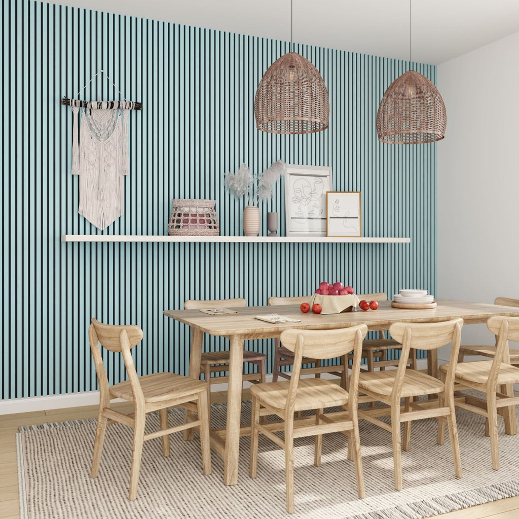 Acoustic Wall Panels in Baby Blue with Black Backing-4