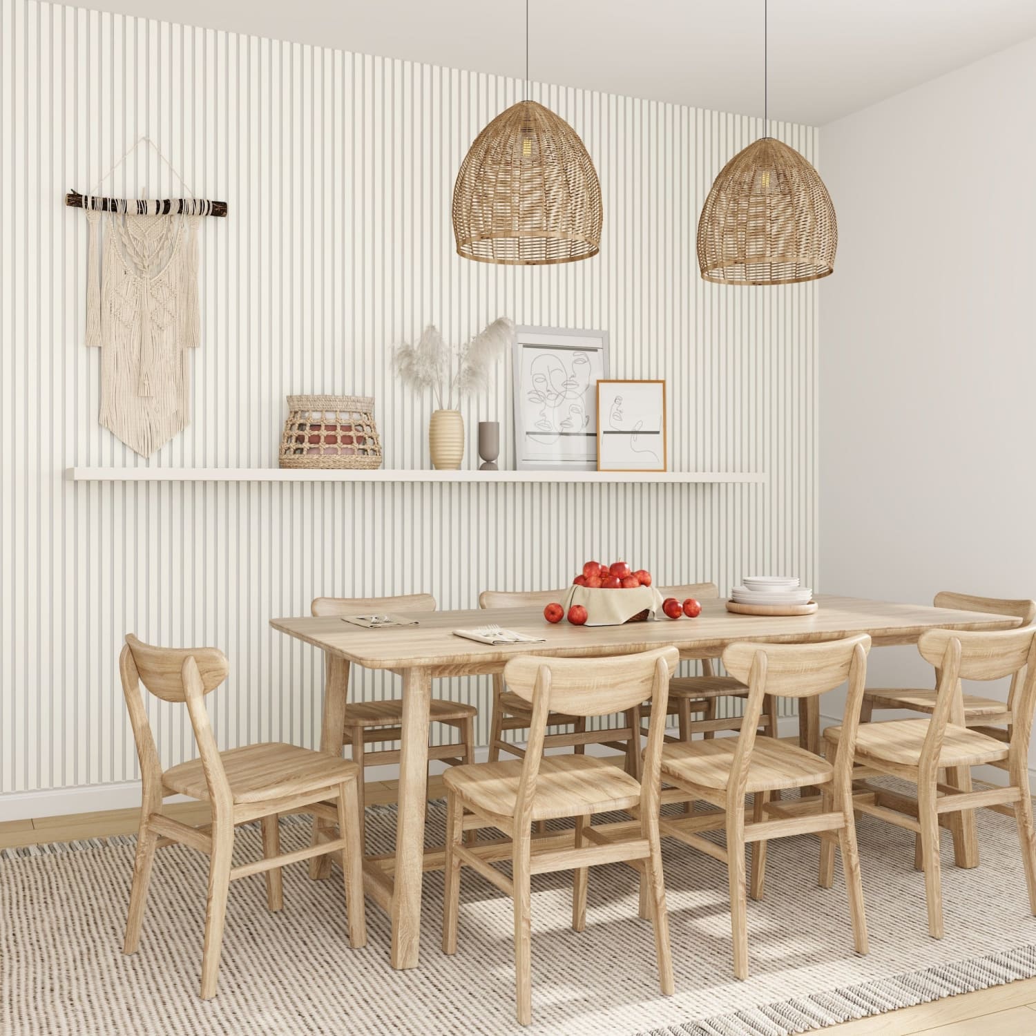 Acoustic Wall Panels in Off White Scallop with White Backing-4