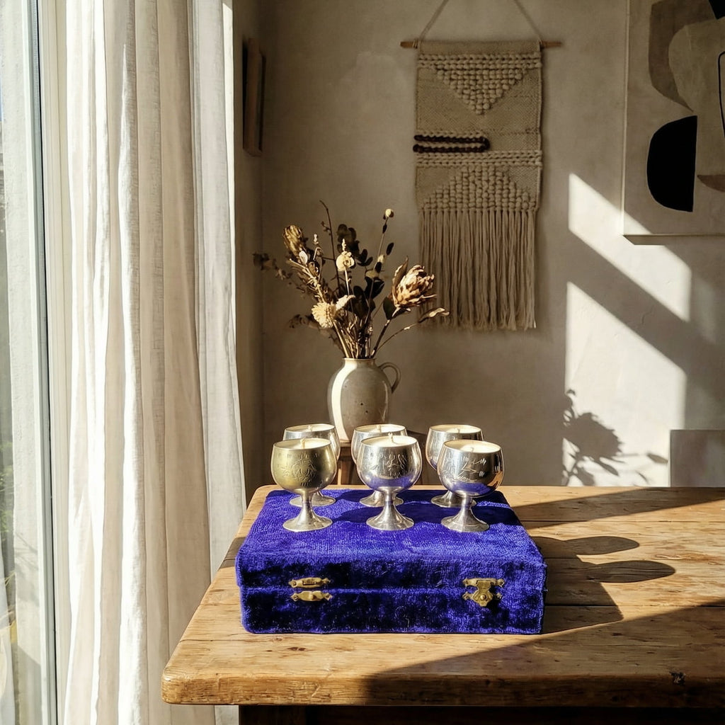Repurposed Vintage Goblet Candles-1